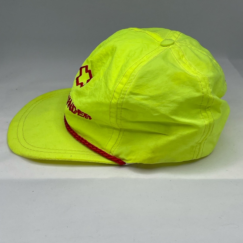 Vintage Chevy Thunder Neon Yellow SnapBack Hat Cap - Picture 3 of 7